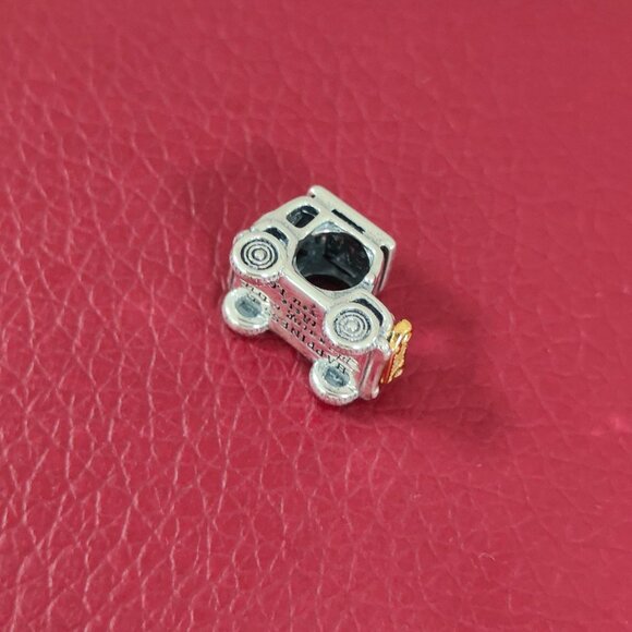 Two-tone Adventure Car Charm Sterling Silver - Picture 7 of 9